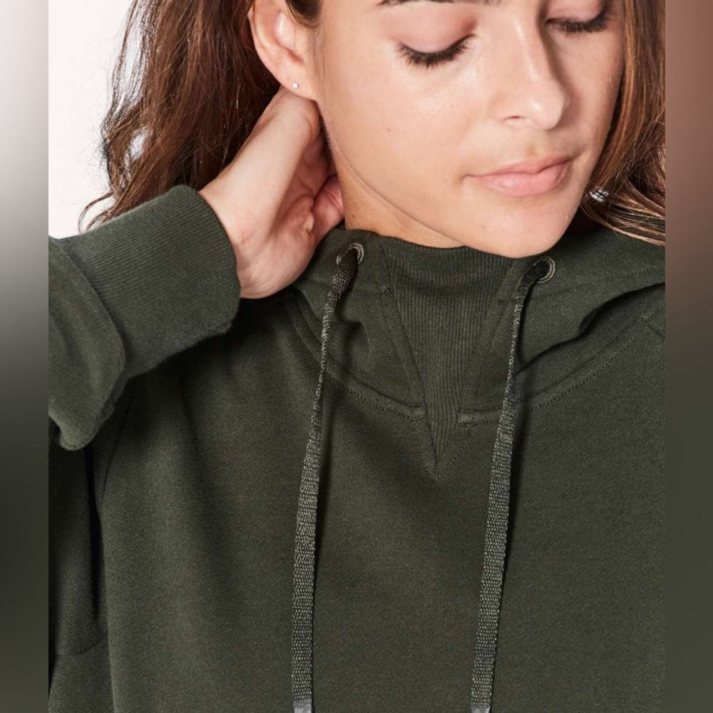 Lululemon | Warm For Winter Hoodie | Sz 6 | Dark Olive | EUC - Picture 5 of 14